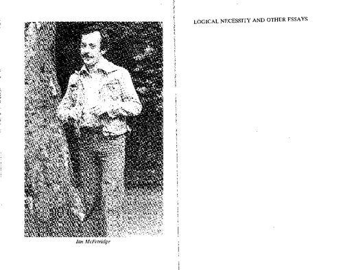 Logical Necessity and Other Essays