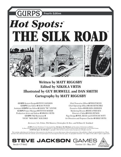 GURPS 4th edition. Hot Spots: The Silk Road
