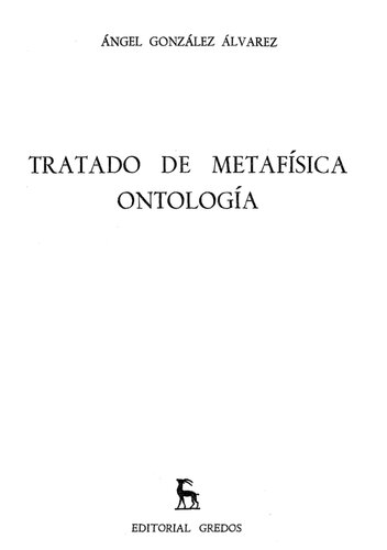 Tratado de metafísica: Ontología
