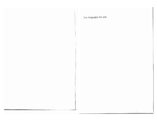 Los lenguajes del arte: Aproximación a la teoría de los símbolos