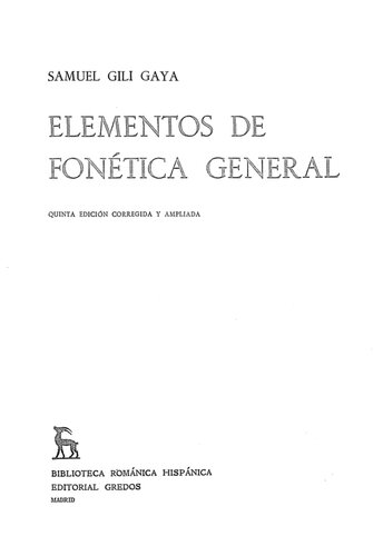 Elementos De Fonetica General