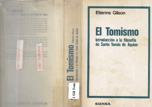 El tomismo : introducción a la filosofía de Santo Tomás de Aquino