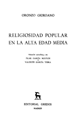 Religiosidad Popular En La Alta Edad Media