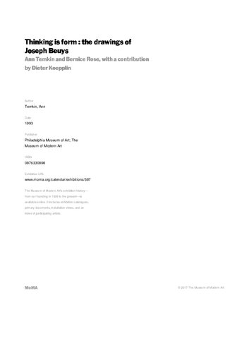 Drawings of Joseph Beuys