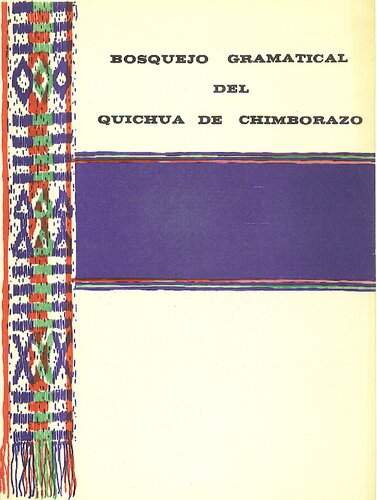 Bosquejo gramatical del quichua de Chimborazo