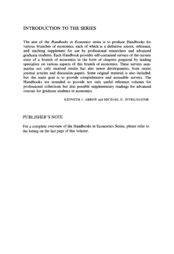 Handbook of industrial organization,