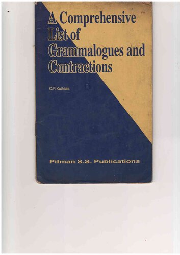 A Comprehensive List of Grammalogues and Contractions