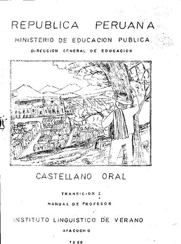 Castellano oral. Transicion I. Manual de profesor