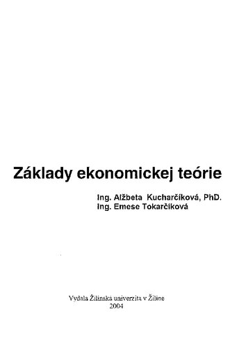 Základy ekonomickej teórie
