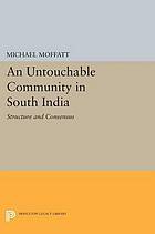 An Untouchable Community in South India: Structure and Consensus