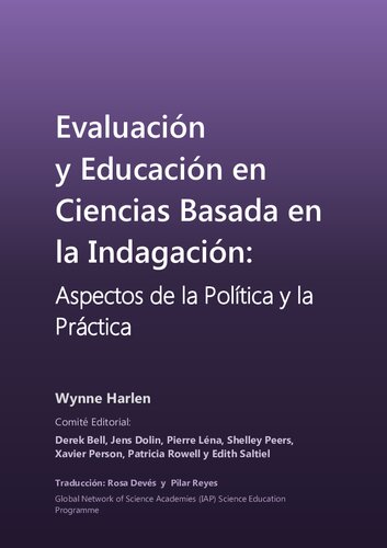 Evaluación y Educación en Ciencias Basada en la Indagación: Aspectos de la Política y la Práctica