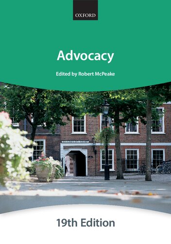 Advocacy (Bar Manuals)