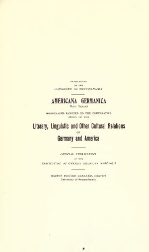 Early German Music in Philadelphia