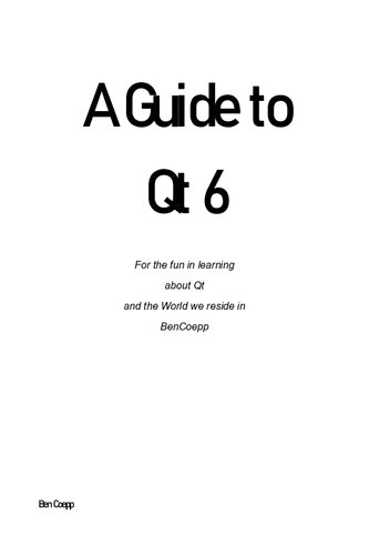 A Guide to Qt 6