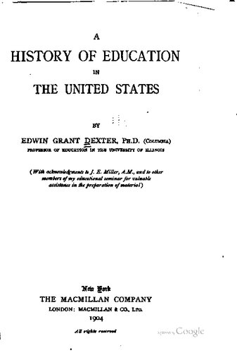 A History of Education in the United States