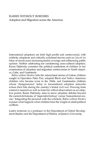Babies Without Borders: Adoption and Migration Across the Americas