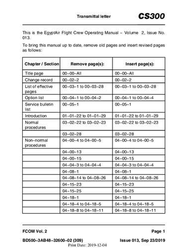 A220-300/CS300/BD500-1A11 Flight Crew Operating Manual Volume 2