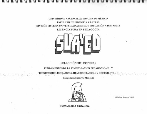 Fundamentos de la Investigación Pedagógica II  y Técnicas Hemerográficas Bibliográficas y Documentales II