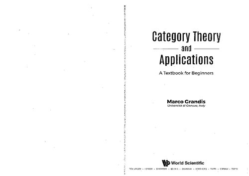 Category Theory and Applications: A Textbook for Beginners