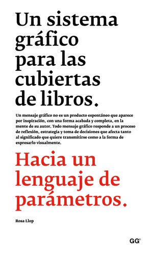 Un sistema gráfico para las cubiertas de libros: Hacia un lenguaje de parámetros