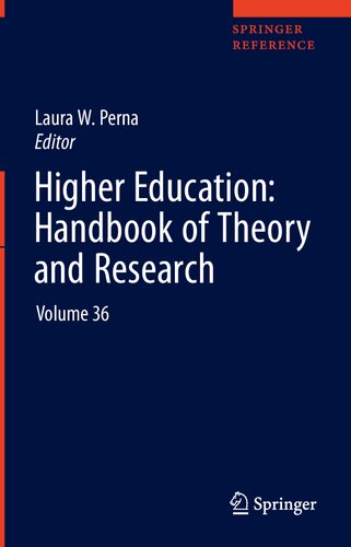 Higher Education: Handbook Of Theory And Research: Volume 36