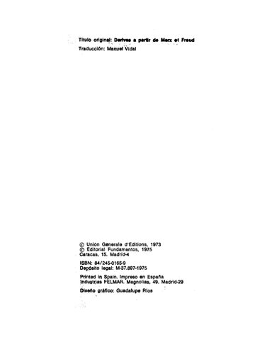 A partir de Marx y Freud