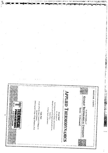 Applied Thermodynamics (as per revised GTU syllabus 2019-2020)