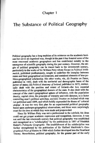 POLITICAL GEOGRAPHY-MEANING & SCOPE