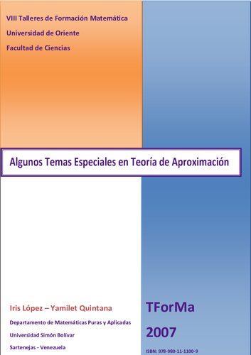 Algunos temas especiales en Teoría de Aproximación