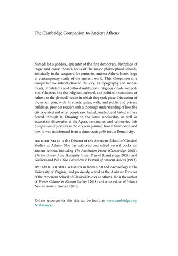 The Cambridge Companion to Ancient Athens