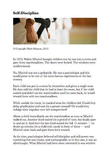 The Guide to Self-Discipline