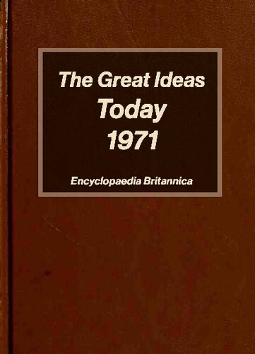 The Great Ideas Today 1971