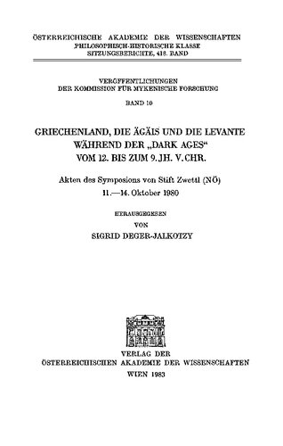 Griechenland, die Ägäis und die Levante während der 