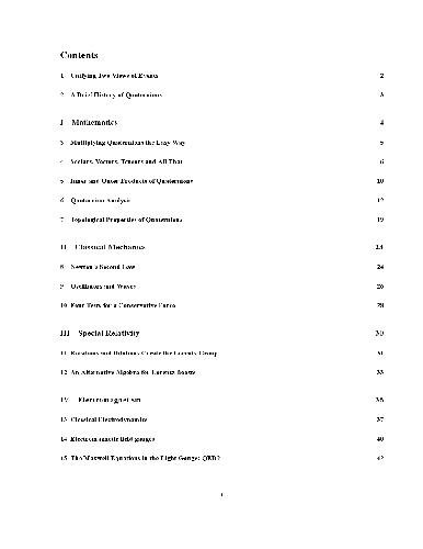 Doing physics with quaternions
