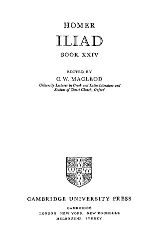 Homer: Iliad Book XXIV