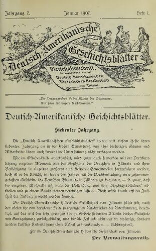 Deutsch-Amerikanische Geschichtsblätter