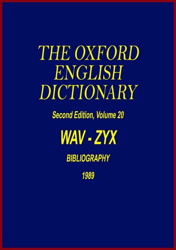 Oxford English Dictionary