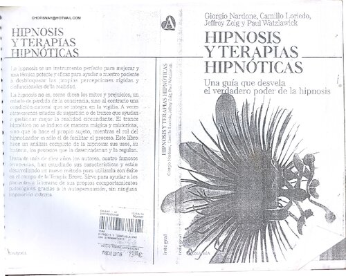 Hipnosis y terapias hipnóticas : una guía que desvela el verdadero poder de la hipnosis
