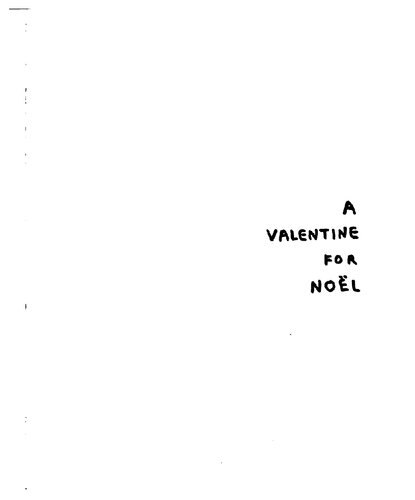 A valentine for Noël : four variations on a scheme