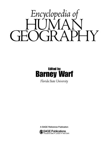 Encyclopedia of Human Geography