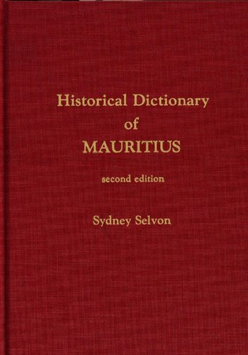 Historical dictionary of Mauritius