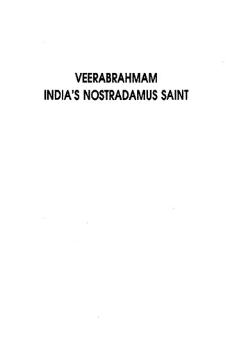 Veerabrahmam : India's Nostradamus saint