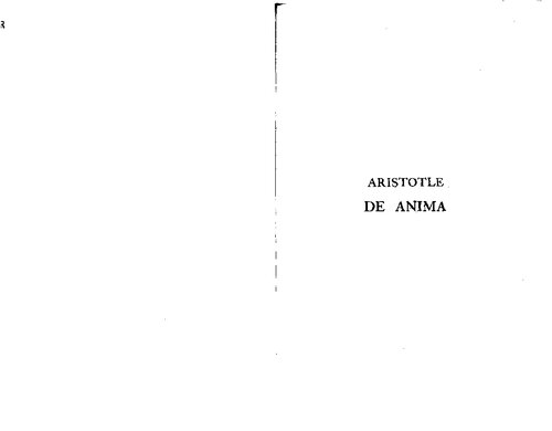 Aristotle De Anima