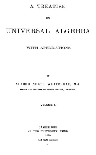 A treatise on universal algebra