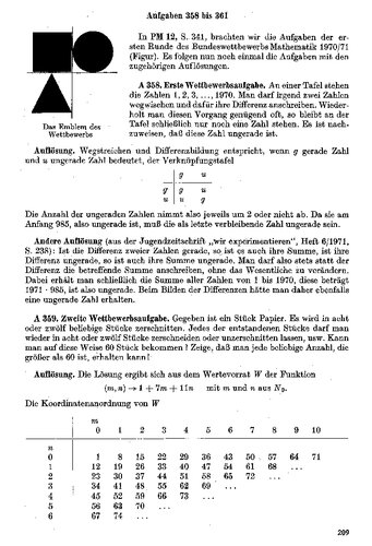 Bundeswettbewerb Mathematik: Aufgaben und Lösungen 1970-1971 (aus Praxis der Mathematik)