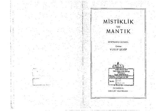 Mistiklik ve Mantık