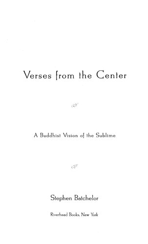 Verses from the Center: A Buddhist Vision of the Sublime