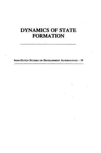 Dynamics of state formation : India and Europe compared