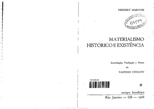 Materialismo histórico e existência