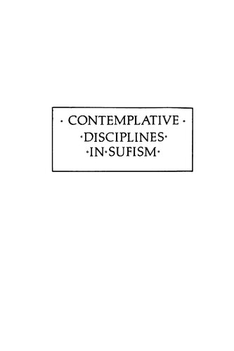 Contemplative disciplines in Sufism